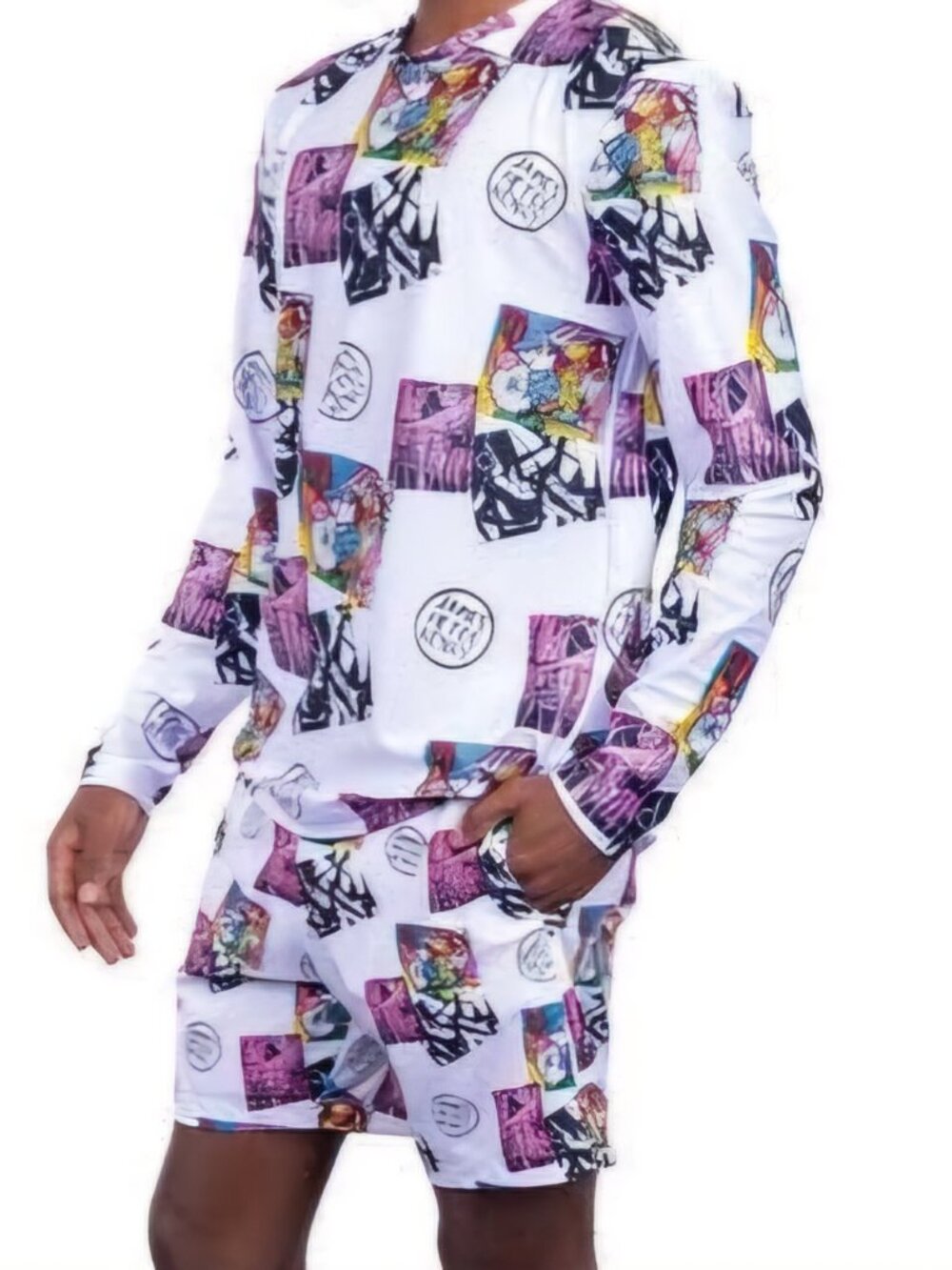 Swiminista Swim Rashguard Men's L Good Vibes Surf Shirt X James Peter Henry NWT